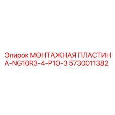 5730011382 МОНТАЖНАЯ ПЛАСТИНА-NG10R3-4-P10-3 Epiroc