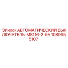 1089955107 АВТОМАТИЧЕСКИЙ ВЫКЛЮЧАТЕЛЬ-MS116-2-5A Epiroc