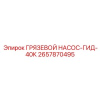 ГРЯЗЕВОЙ НАСОС-ГИД-40К 2657870495 Эпирок