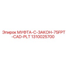 1310025700 МУФТА-C-ЗАКОН-75FPT-CAD-PLT Epiroc
