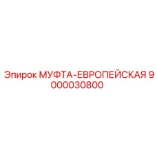 9000030800 МУФТА-ЕВРОПЕЙСКАЯ by Epiroc