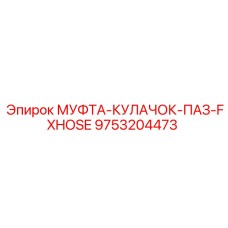 9753204473 МУФТА-КУЛАЧОК-ПАЗ-FXHOSE | Epiroc