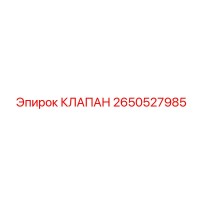 2650527985 КЛАПАН Эпирок