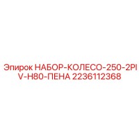 2236112368 НАБОР-КОЛЕСО-250-2PIV-H80-ПЕНА Epiroc