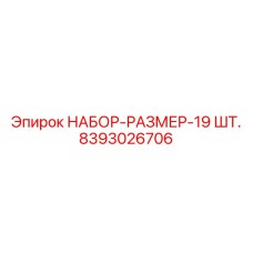 8393026706 НАБОР-РАЗМЕР-19 ШТ. Epiroc