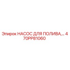 470PP81060 НАСОС ДЛЯ ПОЛИВА Epiroc