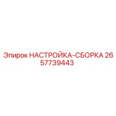 2657739443 НАСТРОЙКА-СБОРКА Epiroc