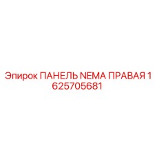1625705681 ПАНЕЛЬ NEMA ПРАВАЯ (Epiroc)