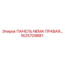 1625709881 ПАНЕЛЬ NEMA ПРАВАЯ от Epiroc