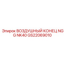 GS22069010 ВОЗДУШНЫЙ КОНЕЦ NGG NK40 Epiroc