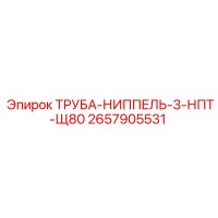 2657905531 ТРУБА-НИППЕЛЬ-3-НПТ-Щ80 Epiroc