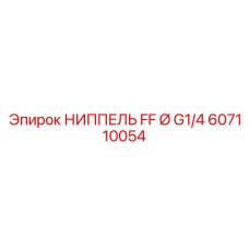 607110054 НИППЕЛЬ FF Ø G1/4 Epiroc