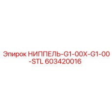 603420016 НИППЕЛЬ-G1-00X-G1-00-STL Epiroc