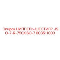 603511003 НИППЕЛЬ-ШЕСТИГР.-ISO-7-R-750XISO-7 Epiroc