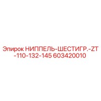 603420010 НИППЕЛЬ-ШЕСТИГР.-ZT-110-132-145 Epiroc