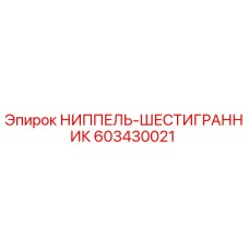 603430021 НИППЕЛЬ-ШЕСТИГРАННИК Epiroc