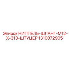 1310072905 НИППЕЛЬ-ШЛАНГ-M12-X-313-ШТУЦЕР Epiroc