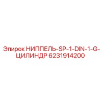 6231914200 НИППЕЛЬ SP-1-DIN-1-G-ЦИЛИНДР Epiroc