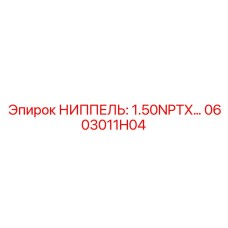 0603011H04 НИППЕЛЬ: 1.50NPTX… Epiroc