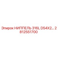 2812551700 НИППЕЛЬ 316L D54X2… Epiroc