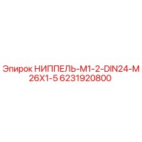 6231920800 НИППЕЛЬ-M1-2-DIN24-M26X1-5 Epiroc