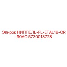 5730013728 НИППЕЛЬ-FL-ETAL18-OR-90AO Epiroc