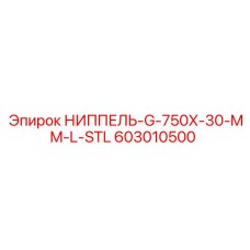 НИППЕЛЬ-G-750X-30-MM-L-STL (603010500) | Epiroc