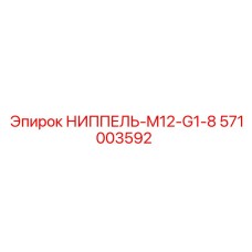 571003592 НИППЕЛЬ-M12-G1-8 Epiroc