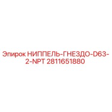 2811651880 НИППЕЛЬ-ГНЕЗДО-D63-2-NPT Epiroc