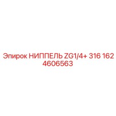 1624606563 НИППЕЛЬ ZG1/4+ 316 Epiroc