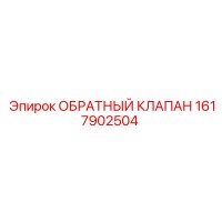 1617902504 ОБРАТНЫЙ КЛАПАН Epiroc