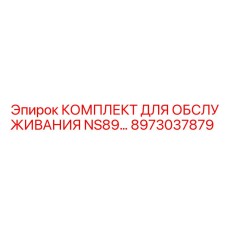 8973037879 КОМПЛЕКТ ДЛЯ ОБСЛУЖИВАНИЯ NS89 Epiroc