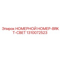 1310072523 НОМЕРНОЙ НОМЕР-BRKT-СВЕТ Epiroc