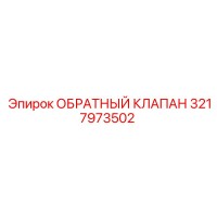 3217973502 ОБРАТНЫЙ КЛАПАН (Epiroc)