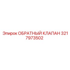 3217973502 ОБРАТНЫЙ КЛАПАН (Epiroc)
