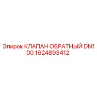 1624893412 КЛАПАН ОБРАТНЫЙ DN100 Epiroc