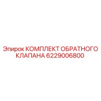 Эпирок КОМПЛЕКТ ОБРАТНОГО КЛАПАНА 6229006800 (Epiroc)