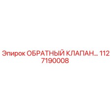 1127190008 ОБРАТНЫЙ КЛАПАН Epiroc