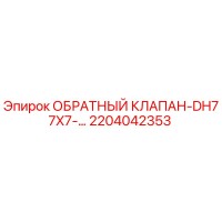 2204042353 ОБРАТНЫЙ КЛАПАН-DH77X7 Epiroc