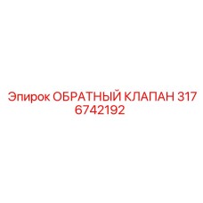 3176742192 ОБРАТНЫЙ КЛАПАН (Epiroc)