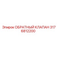 3176812200 ОБРАТНЫЙ КЛАПАН (Epiroc)