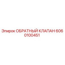 6060100451 ОБРАТНЫЙ КЛАПАН Epiroc