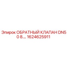 1624625911 Обратный клапан DN50 8.0 Epiroc