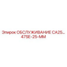 47SE-25-MM ОБСЛУЖИВАНИЕ CA25 Epiroc