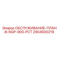 2904500219 ОБСЛУЖИВАНИЕ-ПЛАН-B-NGP-900-PCT Epiroc