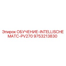 9753213830 ОБУЧЕНИЕ-INTELLISCHEMATC-PV270 Epiroc