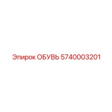 5740003201 ОБУВЬ Epiroc