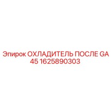 1625890303 ОХЛАДИТЕЛЬ ПОСЛЕ GA45 Epiroc