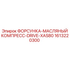 1613220300 ФОРСУНКА-МАСЛЯНЫЙ КОМПРЕСС-DRIVE-XAS80 Epiroc