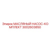 3002603850 МАСЛЯНЫЙ НАСОС-КОМПЛЕКТ Epiroc
